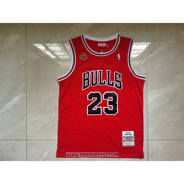 Camiseta Chicago Bulls Michael Jordan #23 Mitchell & Ness 1997-98 Rojo